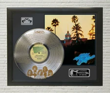 Eagles - Hotel California Framed Legends Of Music Etched Silver LP Display