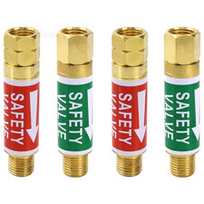 Oxygen and Acetylene Flashback Arrestors Set 2-Set Regulator End 9/16-18 Threads