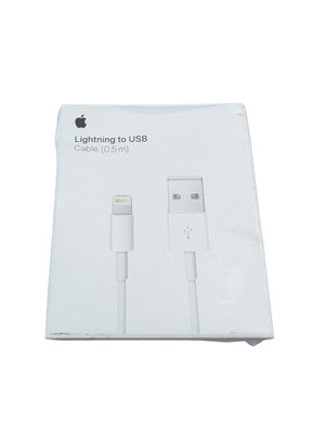 E3-OB Apple Lightning to USB Cable in White (0.5 m) ME291AM/A - Genuine