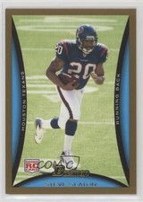 2008 Bowman Gold Steve Slaton #189 0b7
