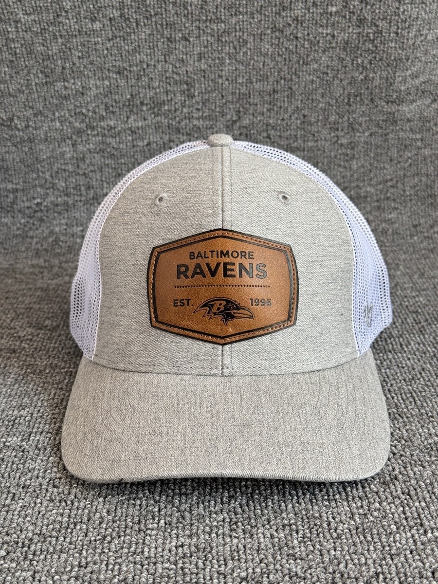 '47 Brand Baltimore Ravens Trucker Snapback Gray White OSFA NFL Hat