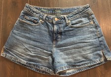 Wild Fable Women s Mid Rise Denim Bermuda Sho...