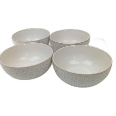 MALACASA Frühstücksschale Steingut 880 ml Große Müslischalen 4er Set Modernität