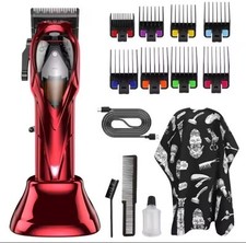 10000 RPM electric Red hair clippers professional barber 669-03 recharge base