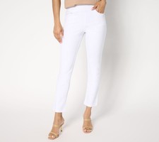 Belle by Kim Gravel Tall Dressed to Impress Ponte Pant White 14 New