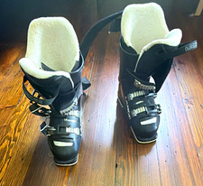 Lange RX 80 womens Alpine Ski Bts Mondo 27 97mm Medium Flex blk/ wt size 6