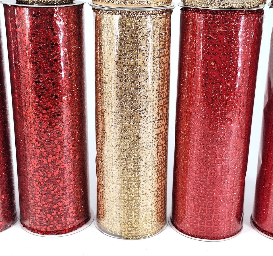 Lote Mixto de 10 Carretes Cinta Tul Organza Especial Guirnalda Arco Artesanal Nuevo Foto 3 de 4