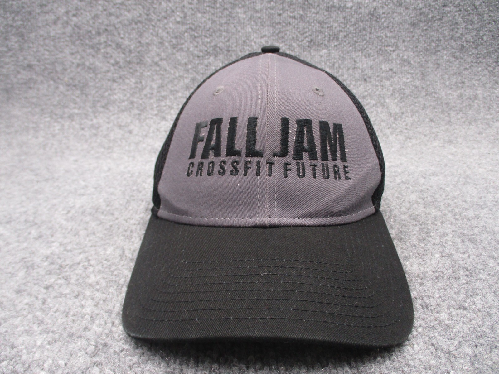 Crossfit Hat Cap Gray Black Snap Back Mens Fall Jam Future New Era