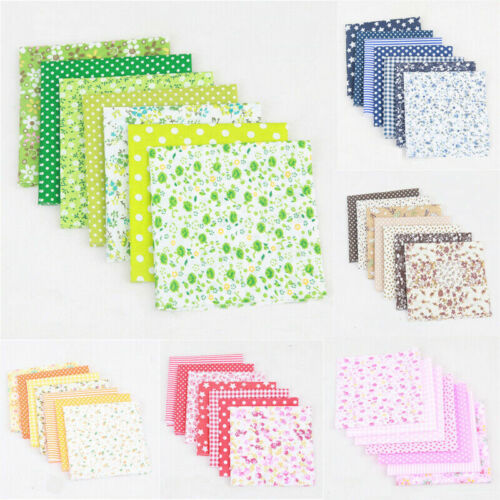 7 Stück Stoffpakete Patchwork Stoffe Stoffreste 100 % Baumwolle 25 x 25 cm - Bild 8 von 20