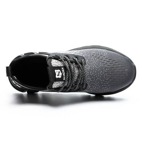 SUYSTEX Mens Work Sneaker Walking Indestructible Steel Toe Safety Shoes Hiking - Picture 25 of 38