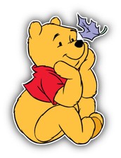 Winnie The Pooh Cartoon Sticker Bumper Decal - ''SIZES''