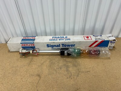 Patlite STD-302F-RYG, Signal Tower Light Stack, 24V AC/DC, STD-F