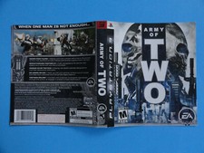 PLAYSTATION 3 ARMY OF TWO - ORIGINAL COVER ART NO GAME OR CASE