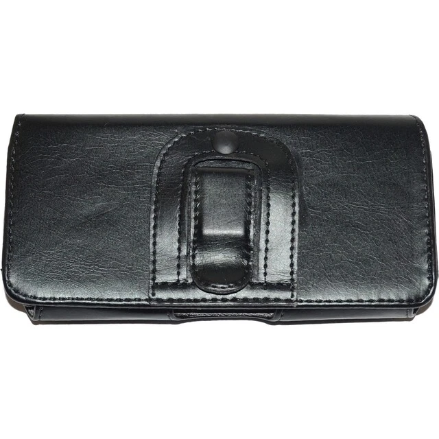 FORCELL CUSTODIA ORIGINALE CLIP CINTURA ECO PELLE FRC12 ORIZZONTALE NERO 78C862A - Immagine 3 di 4