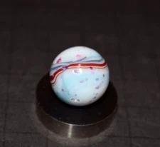 💥JABO/DAS Infused Glass OXBLOOD Adventure Toy Marble Size .703"=45/65=17mm Mint