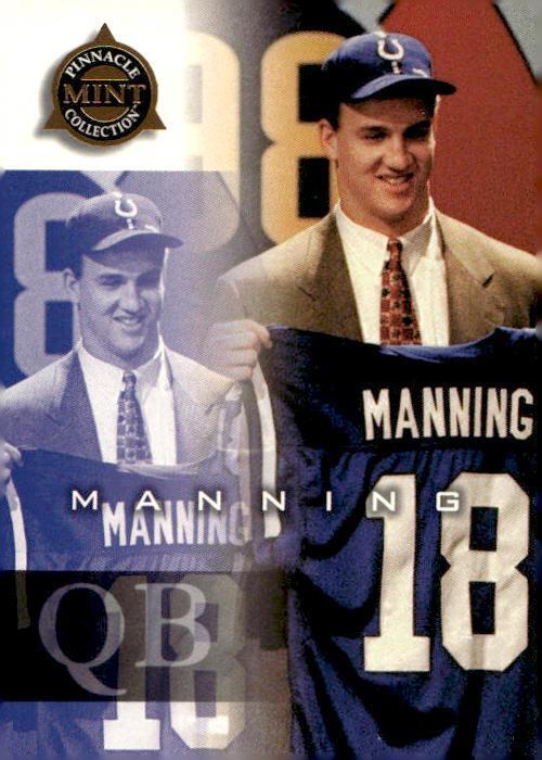 1998 Pinnacle Mint #66 Peyton Manning Rookie Card