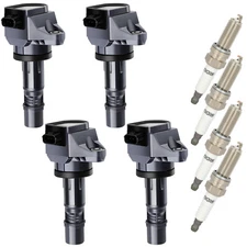 4pcs Ignition Coil & Spark Plug For Honda Civic 1.8L L4 2012 2013 2014 2015
