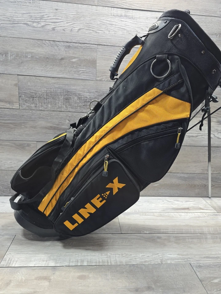 Bolsa de golf Line X - White Ridge soporte negro 6 vías divisores doble transporte 7 bolsillos Foto 2 de 4