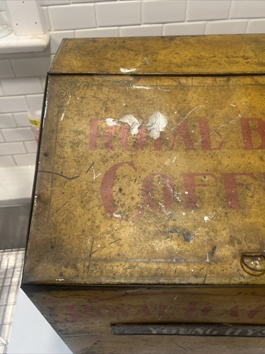 Large Antique Royal Brand Coffee & Tea Company Advertising Tin Young Hyson 18” - Picture 5 of 14