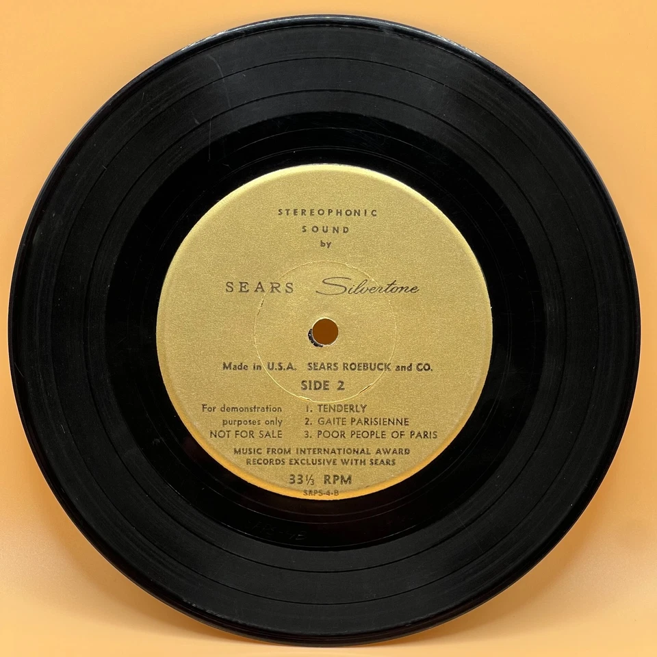 Promo Stereophonic Sound by Sears Roebuck & Co Silvertone Console Radio Jazz - Image 2 of 3