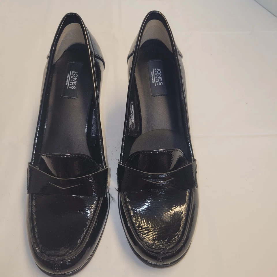 Jones New York Cypress Black Penny Loafer Block Heel Women's Size 8 - Image 3 of 4