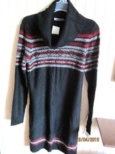 HH. JASON MAXWELL LADIES SWEATER DRESS SIZES S BLACK NWT