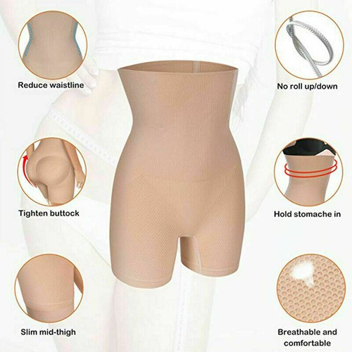 Tummy Control All-Day Boned High-Waisted Shorts Pants Women Body Shaper Leggings - Picture 3 of 27