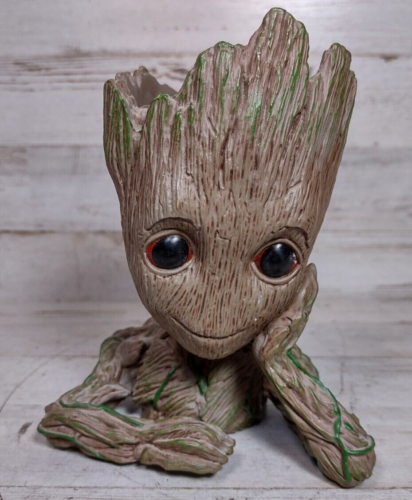 Baby Groot Plastic Planter Plant Succulent Pen Holder Guardians of the Galaxy - Picture 1 of 7