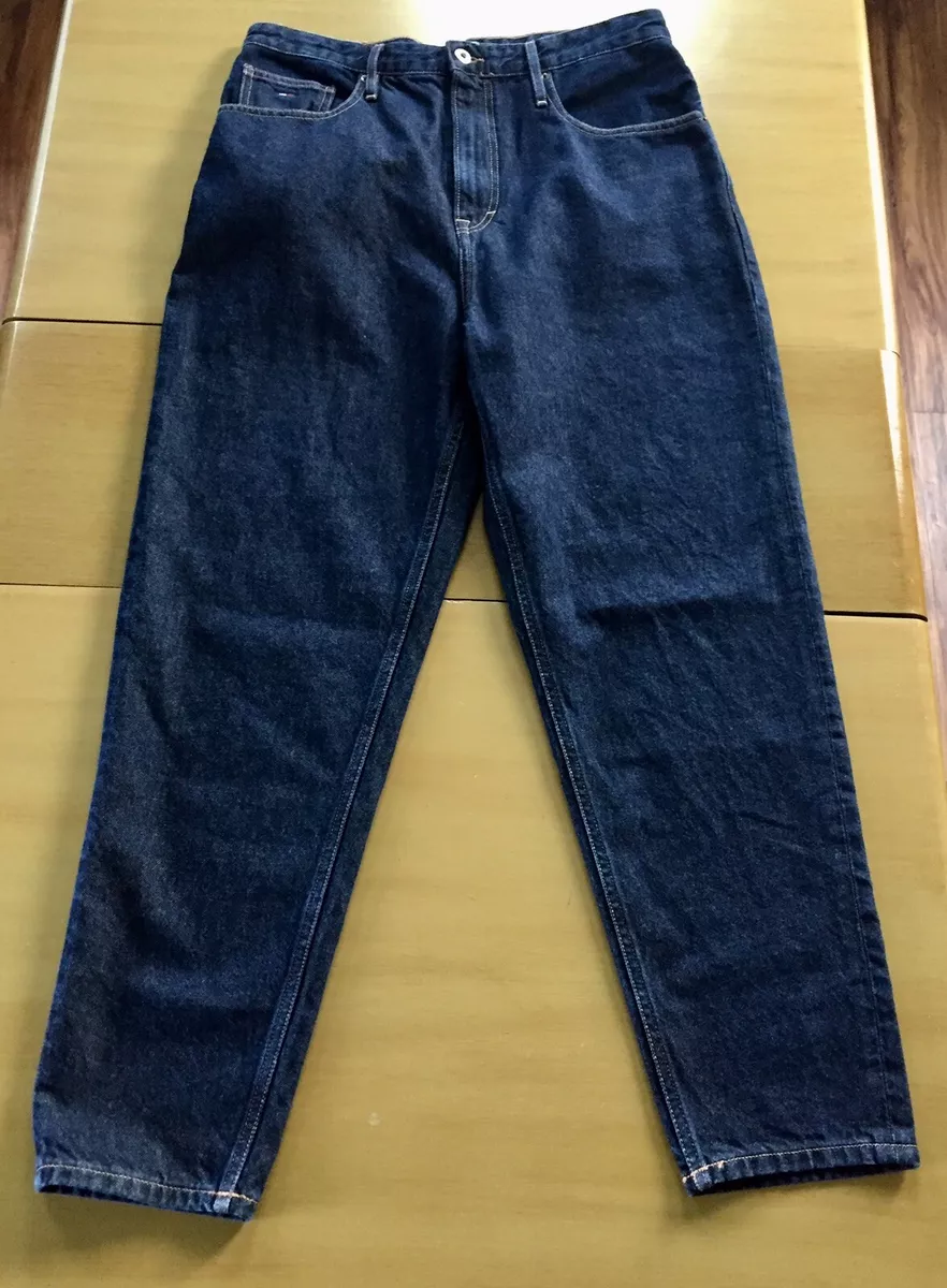Tommy Hilfiger Mens Recycled High Rise Tapered Jeans 31 x 32 New