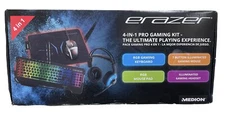 MEDION ERAZER 4 in 1 Pro Gaming Kit with Keyboard/ Mouse/ Mouse Pad and Headset