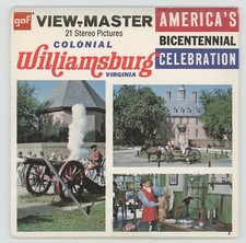 America's Bicentennial Colonial Williamsburg Virginia View-Master Packet A-813