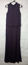 Alex Evenings Size 8 Purple Halter Neck Maxi Dress