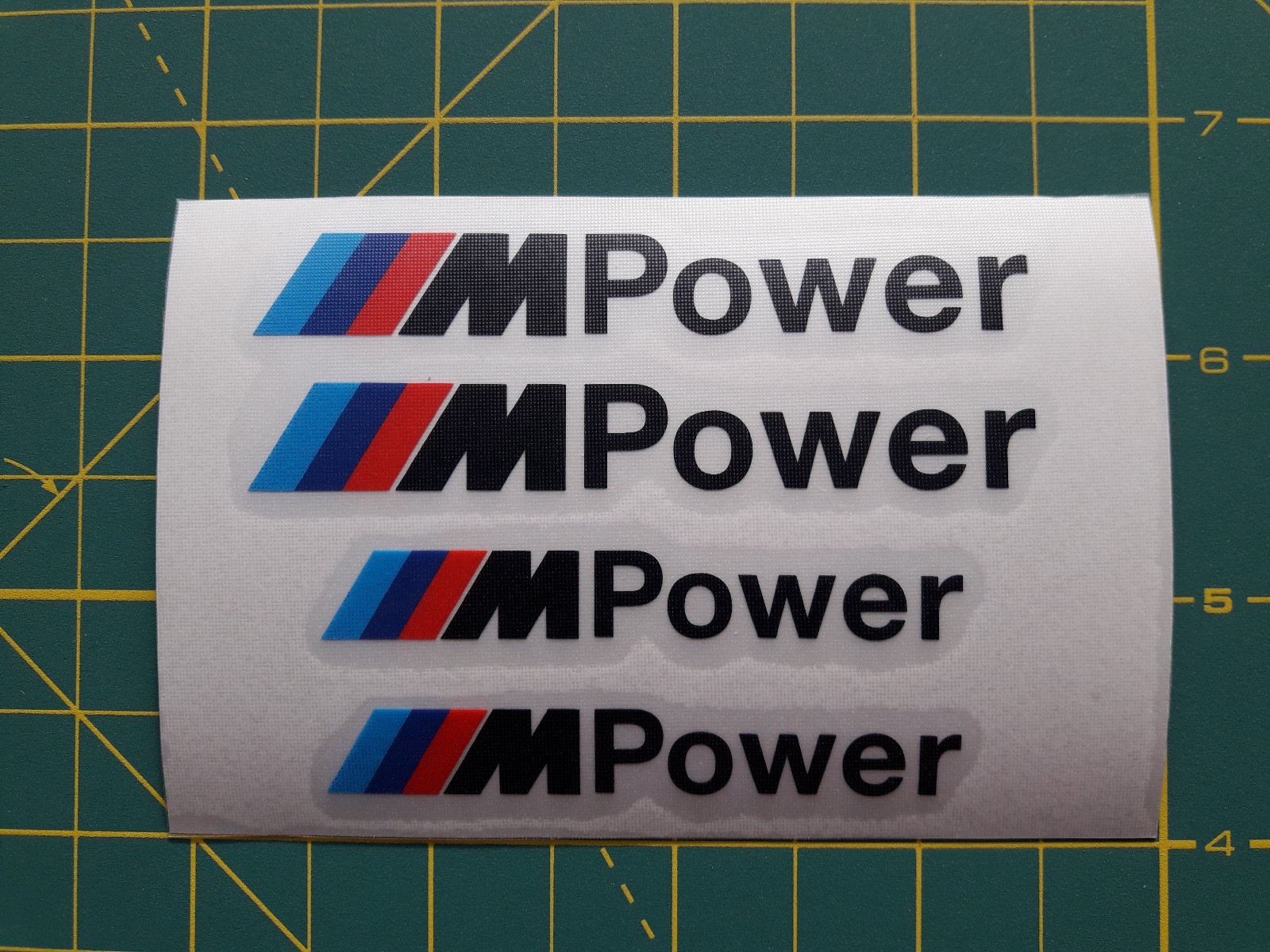Set of 4x BMW M Power Brake Caliper Decal Sticker fits M series 320 520