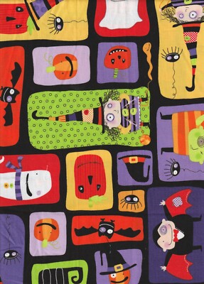 'Stitchy Witchy Haunts' FQ's, Robert Kaufman Fabric, Select from Menu