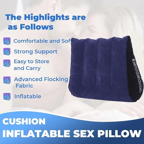 Sex Pillow Position Enhancer Wedge Bondage Furniture Cushion Couples Love Seat - Picture 7 of 24