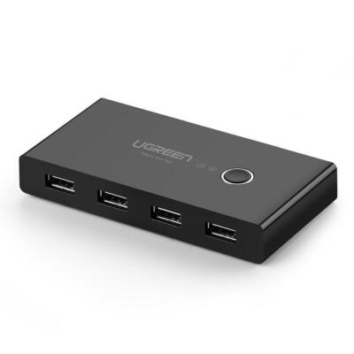 UGREEN USB 2.0 Sharing Switch 2 Computers 4 Port USB Peripheral Switcher Adapter