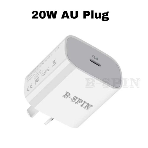 20W USB Type-C Wall Adapter Fast Charger PD Power For iPhone 16 15 14 13 iPad - Picture 21 of 29