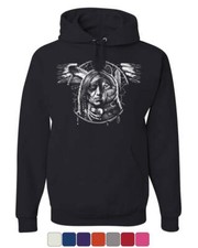 Man Wolf Spirit Dreamcatcher Hoodie Native American Chief Tribe Sweatshirt