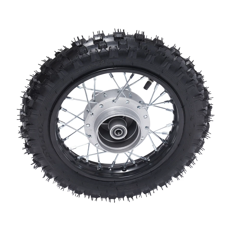 2.50-10 Front Rear Tire Rim Wheel Drum Brake Pit Bike For Honda CRF50 XR50 Foto 4 de 4