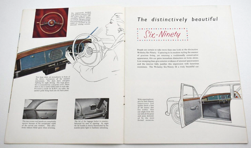 WOLSELEY SIX-NINETY UK SALES BROCHURE JANUARY 1956 PUBLICATION No. H.5571 - Picture 3 of 8