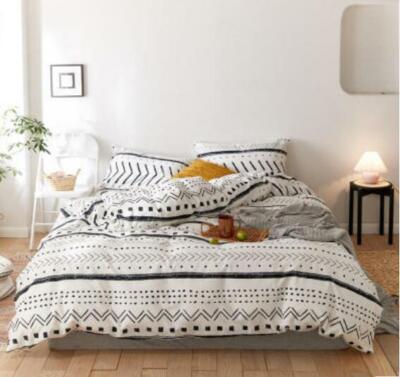 3D Black Line ZHUA4432 Bed Pillowcases Quilt Duvet Cover Set Queen King Zoe