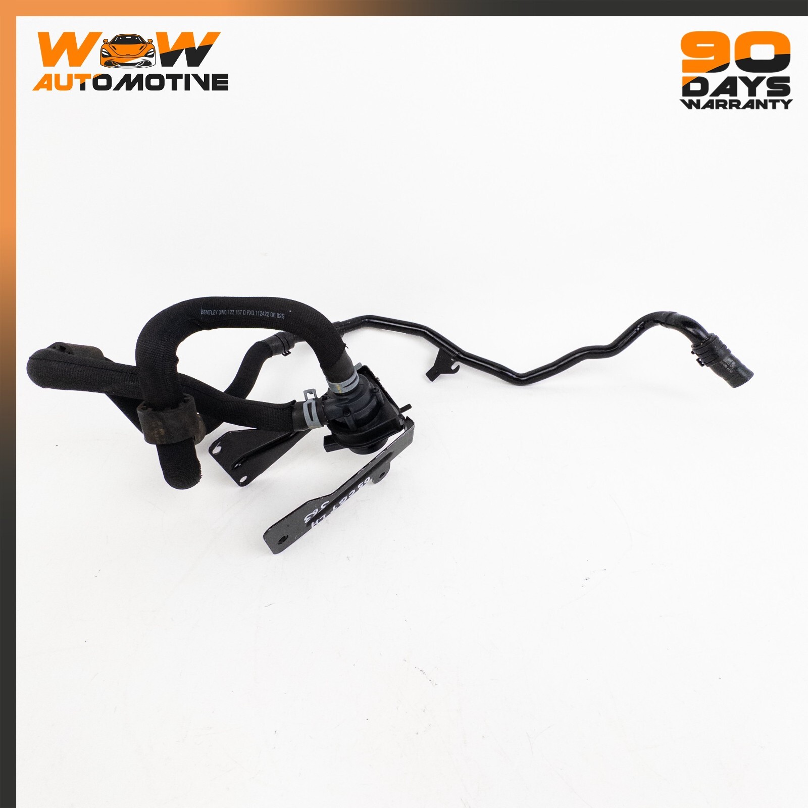 04-17 BENTLEY CONTINENTAL GT AUXILIARY COOLANT WATER PUMP LINE HOSE OEM