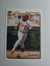 PEDRO GUERRERO 1992 UPPER DECK BASEBALL CARD # 357 D5034