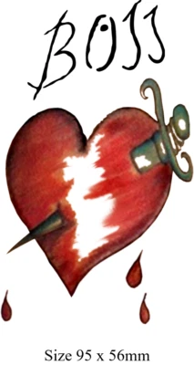 Rocky Horror Frank N Furter BOSS Tattoo Great for Fancy Dress. Freepost