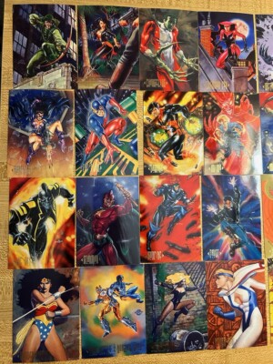 DC Comics Master Series 1994 Skybox Complete Base Card Set 90 DC