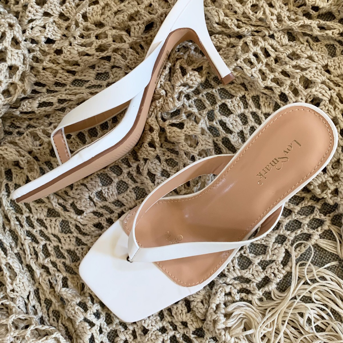New Women's Squared Open Toe Thong Flip Flop Stiletto Heel Slide Sandal Mules | eBay New Women's Squared Open Toe Thong Flip Flop Stiletto Heel Slide Sandal Mules | eBay