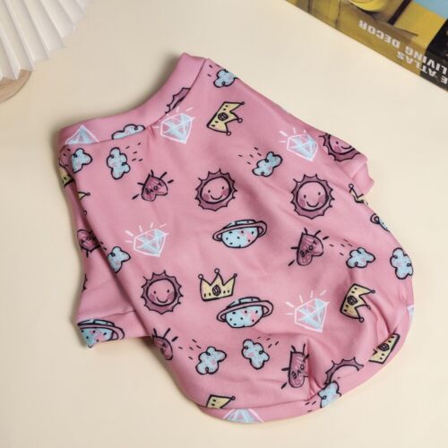 Small Pet Dog Cat Summer Shirts Vest Clothes Cute Puppy T-Shirt Coat Apparel USA - Picture 22 of 36