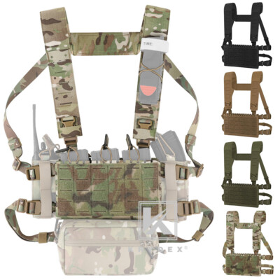 KRYDEX MK5 Micro Fight Chest Rig Tactical Chassis Laser-cut MOLLE H ...