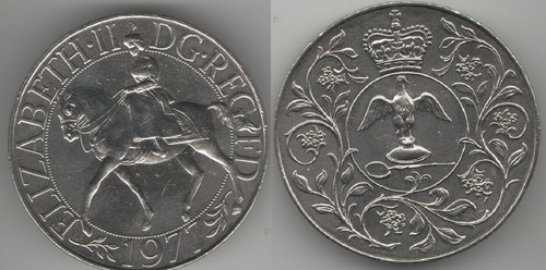1977 Silver Jubilee Coin Queen Elizabeth II Royal Mail Family Vintage Medal I UK - Picture 3 of 8