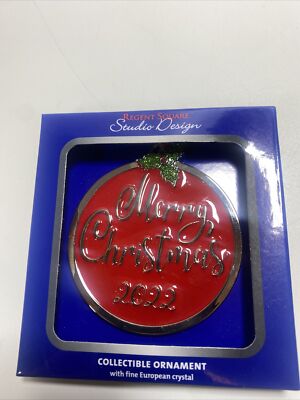 Merry Christmas 2022 Tree Ornament By Studio Design